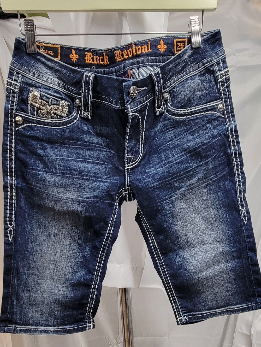 Rock Revival Easy Bermuda Nancy Shorts Sz 26